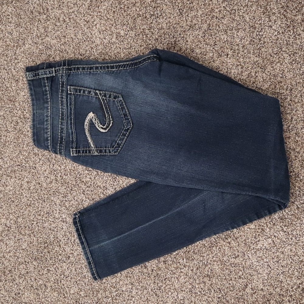 Silver Suki Mid Rise Skinny Ankle Jeans